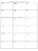 Exponents And Radicals Worksheet