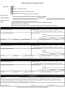 Payroll Direct Deposit Form Printable pdf