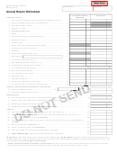 Fillable Form 3861 - Annual Return Worksheet Printable pdf
