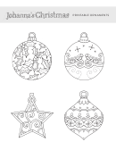Johanna's Christmas Ornament Template Set