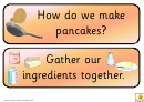 Pancake Display Card Templates