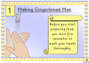 Gingerbread Men Recipe Display Card Template