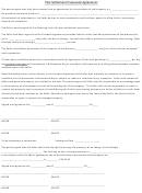 Fillable Post Settlement Possession Agreement Template Printable pdf