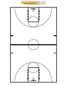 Full Court Basketball Diagram Template
