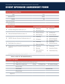 Event Sponsor Agreement Form - Thurston Economic Development Council Printable pdf