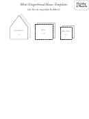 Mini Gingerbread House Templates Printable pdf