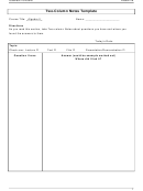 Algebra Two-column Notes Template