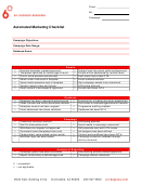 Automated Marketing Checklist Template