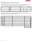 Fillable Form 4973 - Michigan Pension Continuation Schedule - 2012 Printable pdf