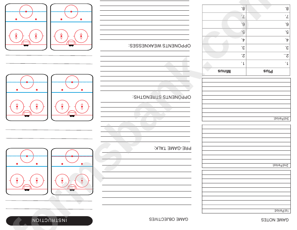 Hockey Scouting Report Template