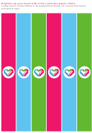 Echo's Colourful Paper Chain Template Set