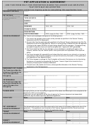 Pet Application & Agreement Sample Template Printable pdf