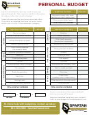 Personal Monthly Budget Template - Spartan Federal Credit Union