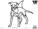 Standing Dog Coloring Sheet