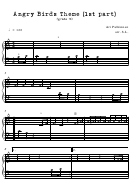 Ari Pulkinnen - 1st Part Of Angry Birds Theme Sheet Music