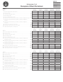 Schedule H-2 - Recapture Offset Worksheet - 2012 Printable pdf