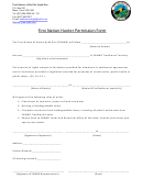 First Nation Hunter Permission Form - Fnnnd Traditional Territory, Mayo, Yukon