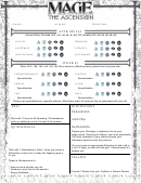 Mage The Ascension Character Sheet