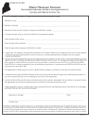 Form 941af-me - Nonresident Member Affi Davit And Agreement To Comply With Maine Income Tax