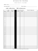 Alliance For Children Parent Sign In/out Sheet