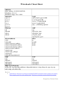 Wireshark Cheat Sheet Printable pdf