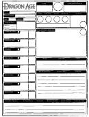 Dragon Age Rpg Character Sheet Printable pdf
