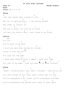 Randy Rogers - In Your Arms Instead Guitar Chord Chart