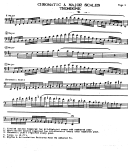 Chromatic & Major Scales Trombone Sheet Music