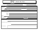 Fillable Member Bio Sheet Printable pdf