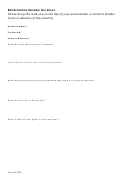 Member Bio Sheet Printable pdf
