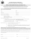 Form App-153 - Application For Refund Of Sales Or Use Tax