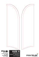 Size S Feather Flag Template