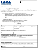 Form Mmp-3050 - Request Replacement Card(s) Form - Michigan Medical Marihuana Program