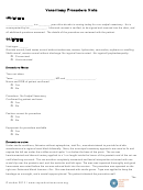Vasectomy Procedure Note Template - Reproductive Health Access Project