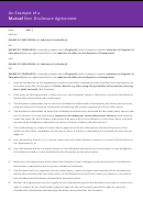 Mutual Non-Disclosure Agreement Template Printable pdf