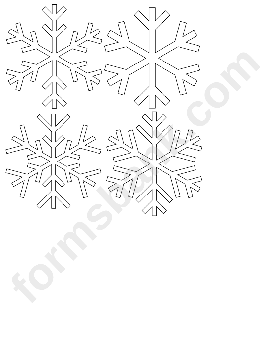 Paper Snowflake Template Set