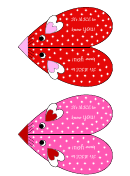 It's Mice To Know You Valentine Heart Card Templates