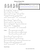 Van Morrison - Brown-eyed Girl Ukulele Chord Chart