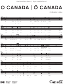 Calixa Lavallee - O Canada National Anthem Sheet Music Printable pdf