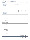 Income Statement Worksheet For One Month Template - Y.e.s. For Arkansas Printable pdf