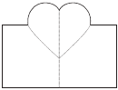 Heart Envelope Valentine's Day Template