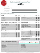 California Vehicle Inspection Form Printable pdf