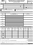Fillable Form 8870 - Information Return For Transfers Associated With Certain Personal Benefit Contracts Printable pdf