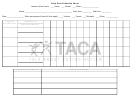 Daily Data Collection Sheet Template - Taca