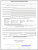 Credit Card Authorization Form - Hyatt
