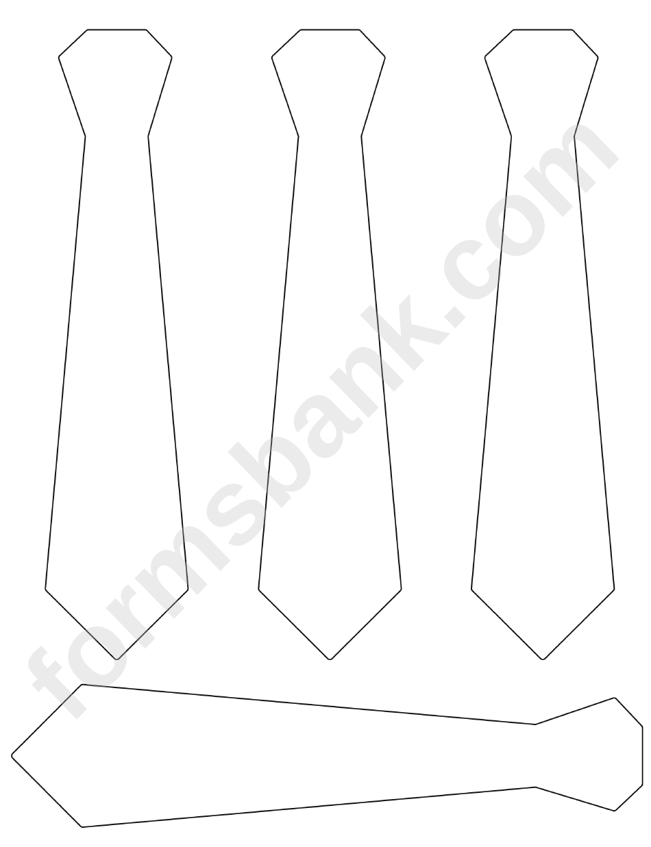 Blank Bow Tie Template printable pdf download