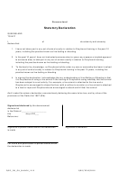 Queensland Statutory Declaration Form