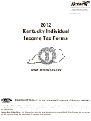 Kentucky Individual Income Tax Forms - Kentucky Department Of Revenue - 2012