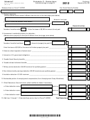 Fillable Form It-40pnr - Schedule C - Deductions - 2012 Printable pdf
