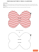 Printable Butterfly Pencil Valentines Templates